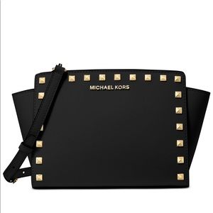 michael kors black selma bolsa